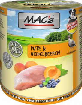 ARDEBO.de MACs Dog Pute & Heidelbeeren 800g