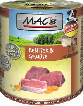 ARDEBO.de MACs Dog Rentier, Rind & Gemüse 800g