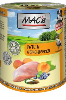 ARDEBO.de MACs Dog Pute & Heidelbeeren 400g