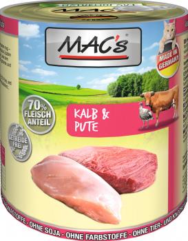 ARDEBO.de MACs Cat Kalb & Pute 800g