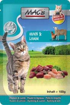 ARDEBO.de MACs Cat Pouch Huhn & Lamm 100g