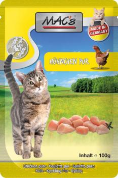 ARDEBO.de MACs Cat Pouch Pack Huhn Pur 100g