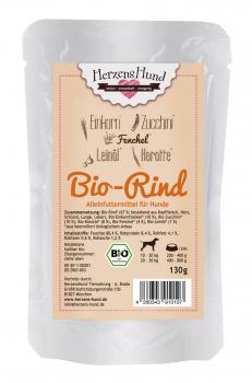 ARDEBO.de Herzenshund Bio Rind 130g 