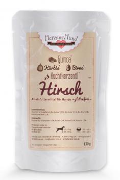 ARDEBO.de Herzenshund Hirsch mit Quinoa 130g 