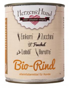 ARDEBO.de Herzenshund Bio Rind mit Bio Gemüse 800g 