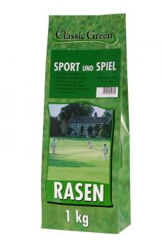 ARDEBO.de Classic Green Rasen Sport & Spiel Plastikbeutel 1kg