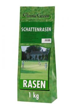 ARDEBO.de Classic Green Rasen Schattenrasen Plastikbeutel 1kg