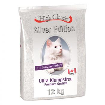 ARDEBO.de High Classic Katzenstreu Silver Edition 12kg