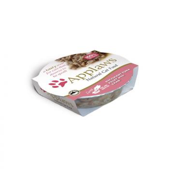 ARDEBO.de Applaws Cat Nassfutter Pots Saftiges Thunfischfilet mit Krabben 60 g