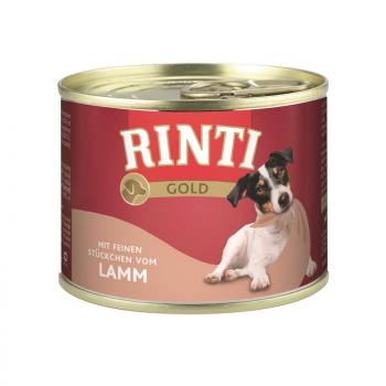 ARDEBO.de Rinti Dose Gold mit Lamm 185 g 