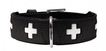 ARDEBO.de Hunter Halsband Swiss 47 schwarz 38 - 43,5cm/30mm