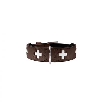 ARDEBO.de Hunter Halsband Swiss 55 braun 41 - 49cm /39mm