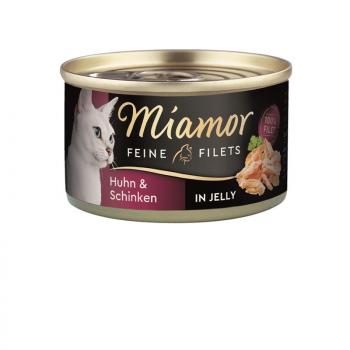 ARDEBO.de Miamor Dose Feine Filets Huhn & Schinken 100 g