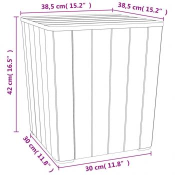 Gartentisch mit Abnehmbarer Tischplatte Hellbraun Polypropylen