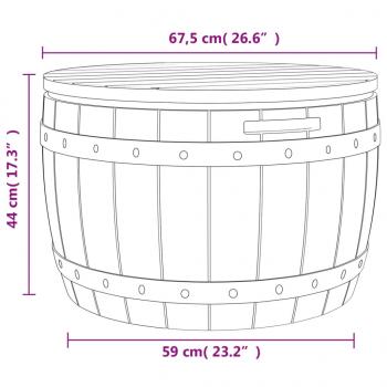 3-in-1 Gartenbox Hellbraun Polypropylen