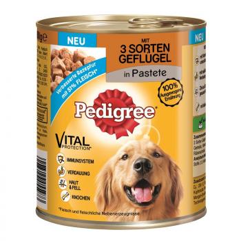 ARDEBO.de Pedigree Dose Adult 3 Sorten Geflügel 800g