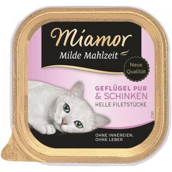 ARDEBO.de Miamor Schale Milde Mahlzeit Geflügel & Schinken 100 g