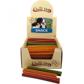 ARDEBO.de Classic Dog Snack Kaustange glutenfrei Medium 17 cm in natur, rot oder grün