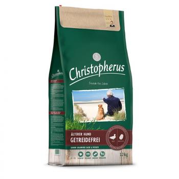 ARDEBO.de Christopherus Getreidefrei Senior Ente & Kartoffel 12kg