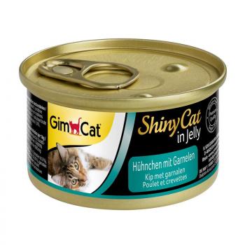 ARDEBO.de GimCat Dose ShinyCat Hühnchen mit Garnelen 70g