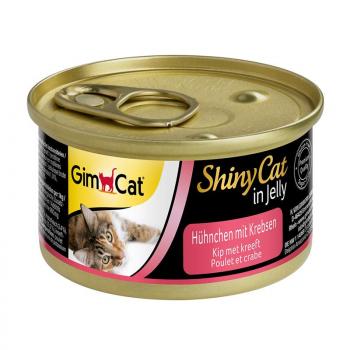 ARDEBO.de GimCat Dose ShinyCat Hühnchen mit Krebsen 70g