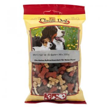 ARDEBO.de Classic Dog Snack Miniknochen 5 Sorten Mix 200g