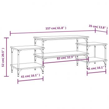 TV-Schrank Räuchereiche 157x35x52 cm Holzwerkstoff