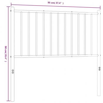 Kopfteil Metall Weiß 90 cm