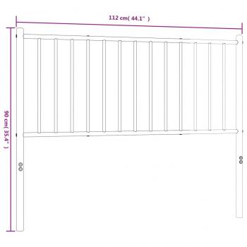 Kopfteil Metall Weiß 107 cm