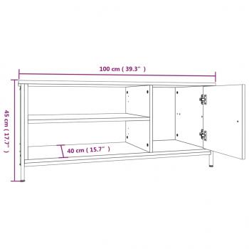 TV-Schrank Räuchereiche 100x40x45 cm Holzwerkstoff