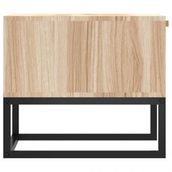 Couchtisch 80x40x35 cm Holzwerkstoff und Eisen