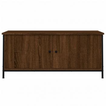 TV-Schrank mit Türen Braun Eiche 102x35x45cm Holzwerkstoff