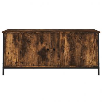 TV-Schrank mit Türen Räuchereiche 102x35x45 cm Holzwerkstoff