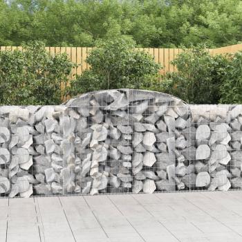 ARDEBO.de - Gabionen mit Hochbogen 13 Stk 300x50x100/120cm Verzinktes Eisen