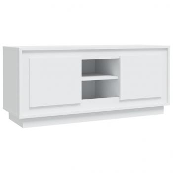 TV-Schrank Weiß 102x35x45 cm Holzwerkstoff