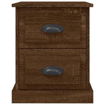 Nachttische 2 Stk. Braun Eiche 39x39x47,5 cm Holzwerkstoff