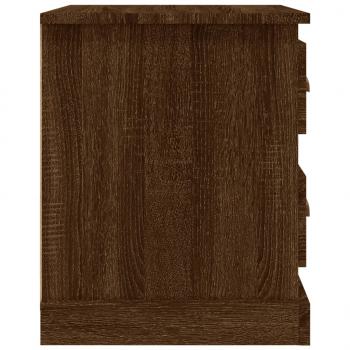 Nachttische 2 Stk. Braun Eiche 39x39x47,5 cm Holzwerkstoff