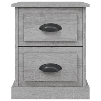 Nachttische 2 Stk. Grau Sonoma 39x39x47,5 cm Holzwerkstoff