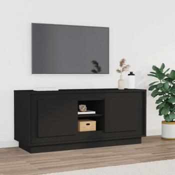 ARDEBO.de - TV-Schrank Schwarz 102x35x45 cm Holzwerkstoff