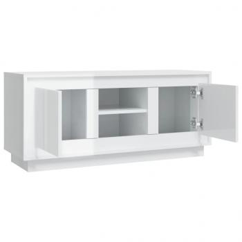 TV-Schrank Hochglanz-Weiß 102x35x45 cm Holzwerkstoff