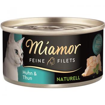 ARDEBO.de Miamor Dose Feine Filets Naturelle Huhn & Thunfisch 80 g