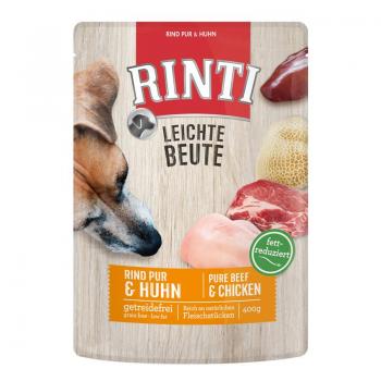 ARDEBO.de Rinti Frischbeutel Leichte Beute Rind Pur & Huhn 400 g