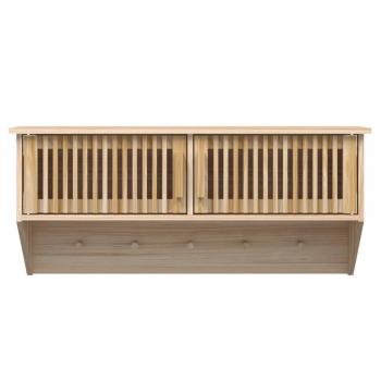 Wandgarderobe mit Haken 80x24x35,5 cm Holzwerkstoff