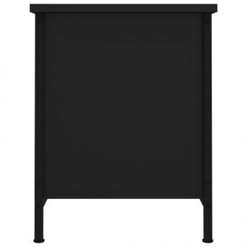 TV-Schrank mit Türen Schwarz 60x35x45 cm Holzwerkstoff