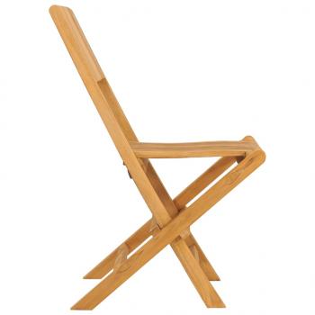 Gartenstühle 2 Stk. Klappbar 47x61x90 cm Massivholz Teak