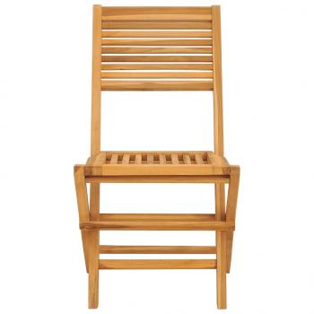 Gartenstühle 2 Stk. Klappbar 47x62x90 cm Massivholz Teak