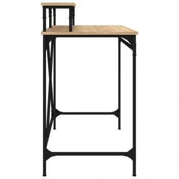 Schreibtisch Sonoma-Eiche 100x50x90 cm Holzwerkstoff und Eisen