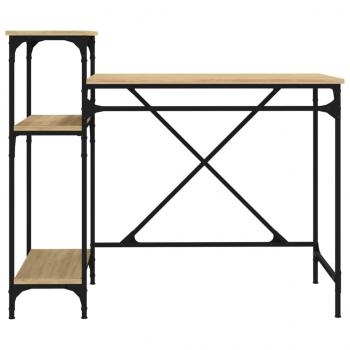 Schreibtisch mit Regal Sonoma-Eiche 105x50x90 cm Holzwerkstoff