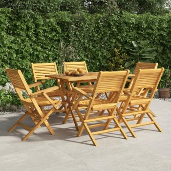 ARDEBO.de - Gartenstühle 6 Stk. Klappbar 55x62x90 cm Massivholz Teak