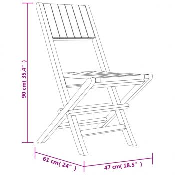 7-tlg. Garten-Essgruppe Massivholz Teak